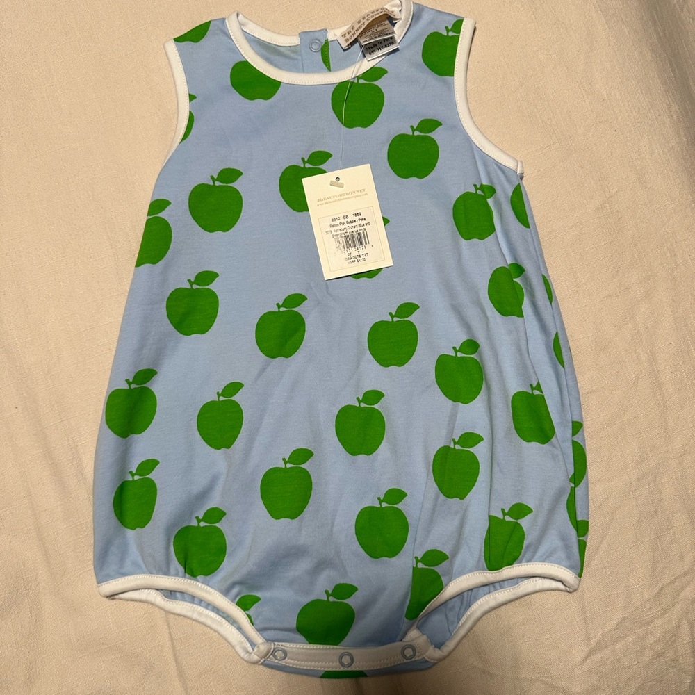 The Beaufort Bonnet Company Blue and Green Bodysuit